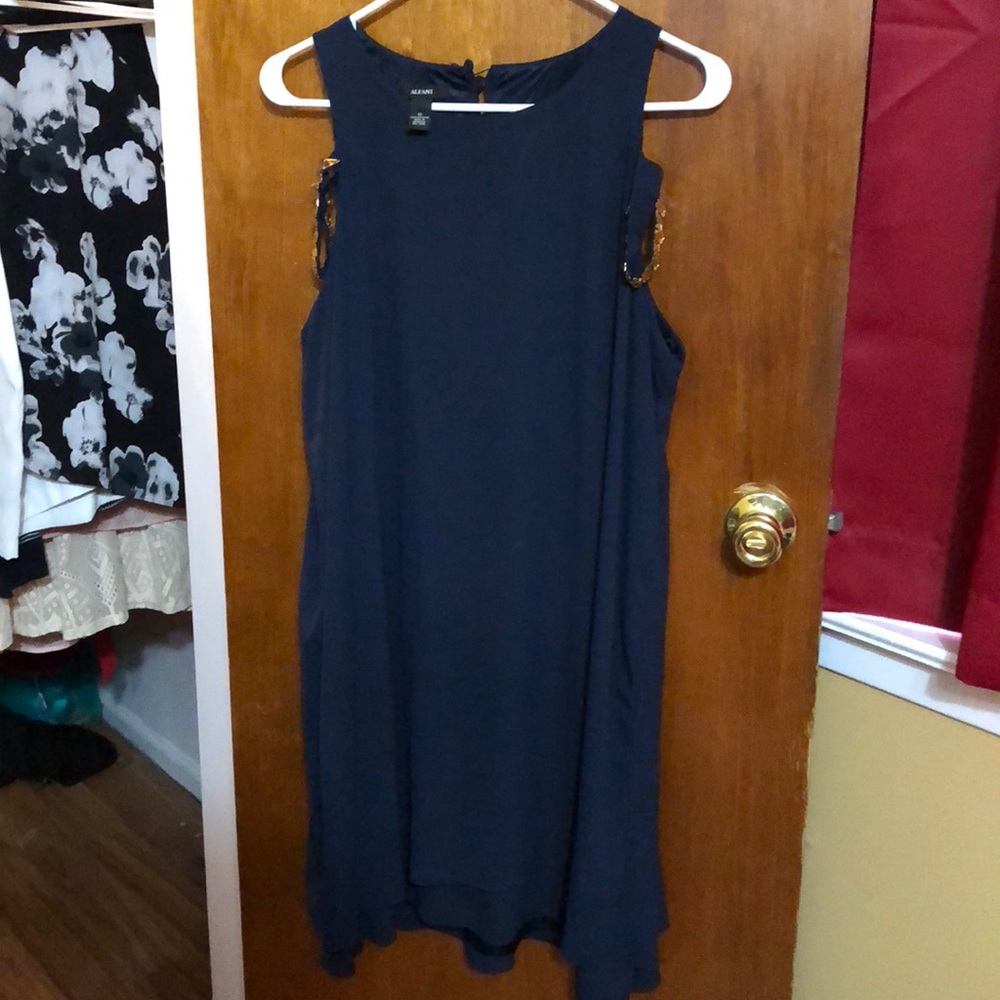 Alfani blue dress